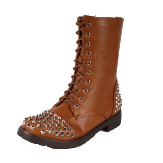 Neway by Beston Womens Lace up Combat Boots Today: $42.49