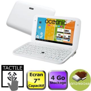 Oceanic Netbook 7 Tactile Blanc   Achat / Vente NETBOOK Oceanic