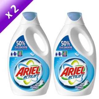 Ariel Lessive liquide Alpine 40 lavages x2   Achat / Vente LESSIVE