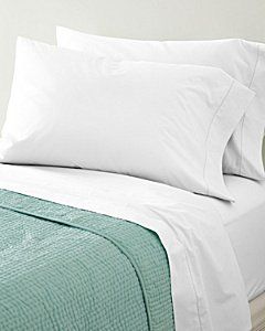 Hemstitched Supima Percale Sheets   Standard   Pillowcases