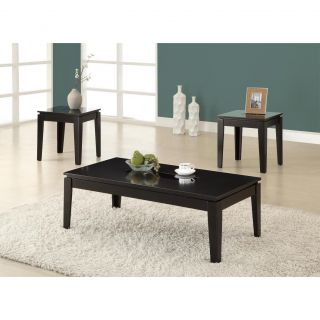 Glossy Black Grain 3 piece Promotional Table Set Today $230.99