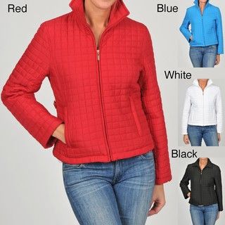Paolo Alessia Womens Box Quilt Jacket with Side Tabs