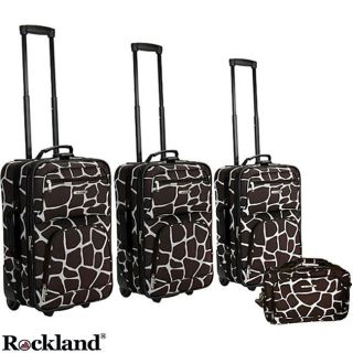 giraffe 4 piece luggage set msrp $ 239 00 today $ 106 99 off msrp 55