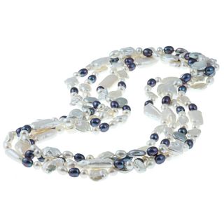 Multi colored Freshwater Pearl 100 inch Endless Necklace (5 15 mm