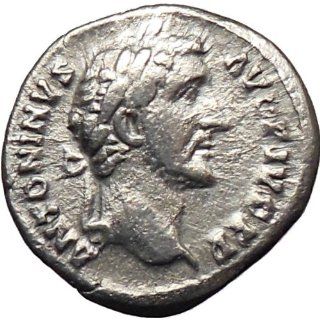 ANTONINUS PIUS 145AD Rare Ancient Silver Roman Coin Liberality Wealth