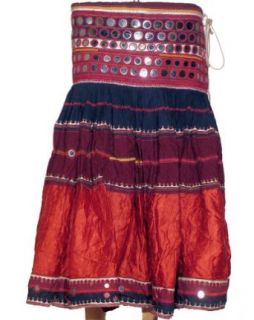 Banjara Belly Dancer Costume Boho Gypsy Style Skirt M