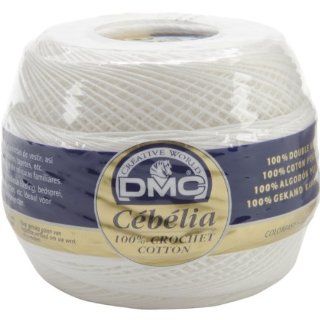DMC 167G 20 BLANC Cebelia Crochet Cotton, White, 405 Yard