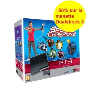 PACK PS3 320 Go MOVE SPORTS CHAMPIONS   Achat / Vente PLAYSTATION 3