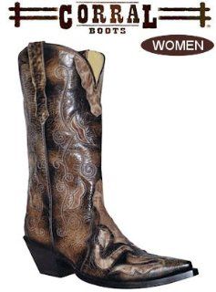 Corral Boots Fancy Inlay Natural Africa R2300 Shoes