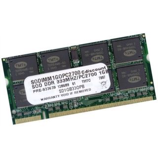 Mémoire SODIMM DDR 1Go 333MHz   Achat / Vente MEMOIRE PC   PORTABLE