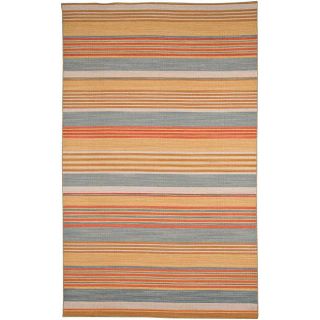 Flat woven Orange Wool Area Rug (9 x 12) Today $434.99 Sale $391