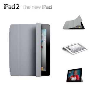 Apple iPad Smart Cover   Polyurethane   Gris   Achat / Vente COQUE