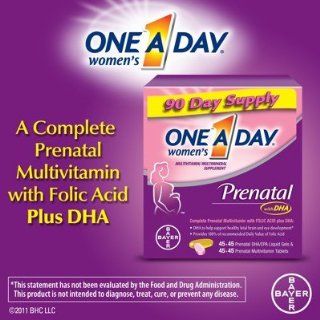 One A Day Womens Prenatal With DHA Vitamin 90 Day Supply