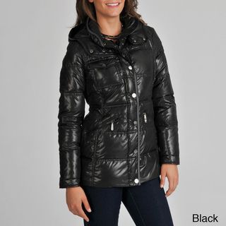 Vince Camuto Womens Down filled Snap Front Jacket