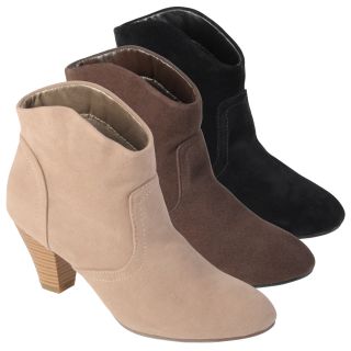 Journee Collection Womens Pippa Topstiched High Heel Booties Today
