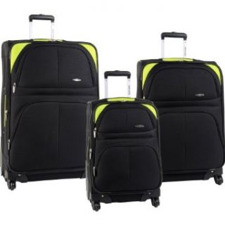 Pierre Cardin Luggage Pc Somerset Three Piece Set, Black