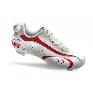 Cycling CX170 W Womens Road Cycling Shoes (White/Red   42) Shoes