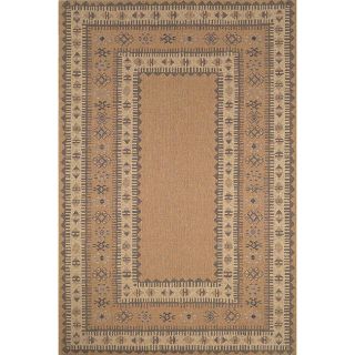 Transitional Patio Oatmeal Rug (78 x 107)