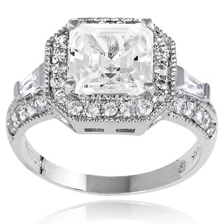 New! Tressa Sterling Silver Cubic Zirconia Bridal and Engagement Style