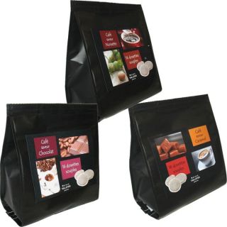   100% Arabica   saveurs Noisette + Caramel + Chocolat   3 x 111 gr