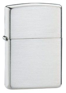 Zippo Brushed Sterling Silver Lighter: Sports & Outdoors