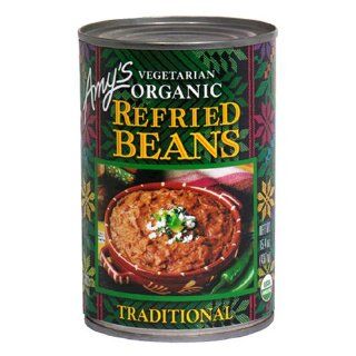 Amys Organic Refried Beans, 15.4 Ounce Cans (Pack of 12) 