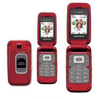 Samsung T229 Red Unlocked GSM Bluetooth Camera Phone