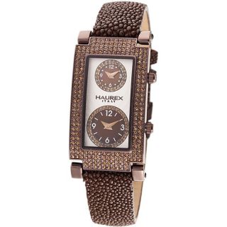 Haurex Italy Womens Suite Crystal Time Zone Watch