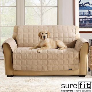 Soft Suede Taupe Waterproof Sofa Protector