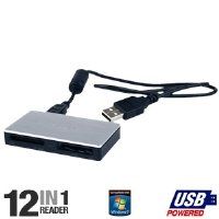 12 in 1 USB 2.0 Flash Memory Card Reader MRW62E/T1/181 Electronics