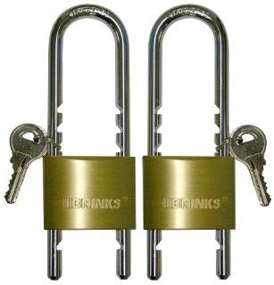 Brinks 181 50261 4 Solid Brass Lock with Adjustable Shackle, Keyed