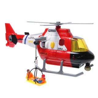 VOITURE CAMION BATEAU AVION JOUET Hélicoptère de sauvetage 46 cm + 2
