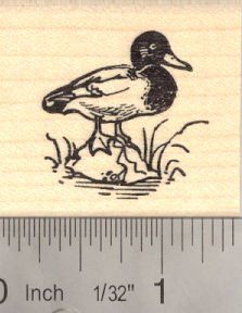 Small Mallard Duck Rubber Stamp Arts, Crafts & Sewing