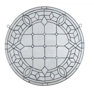 Craftsman Art Glass Round Panel