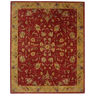 Handmade Hereditary Burgundy/ Gold Wool Rug (6 x 9) $299.99 5.0 (6