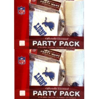 Detroit Lions 24 piece Party Pack (Set of 2)