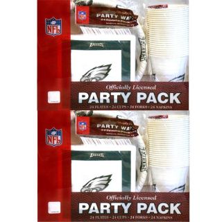 Philadelphia Eagles 24 piece Party Pack (Set of 2)