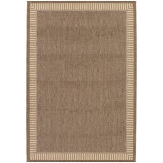 Recife Wicker Stitch Cocoa/ Natural Runner Rug (23 x 119) Today: $55