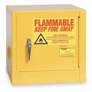 Eagle 1900 Flammable Safety Cabinet, 2 Gal., Yellow