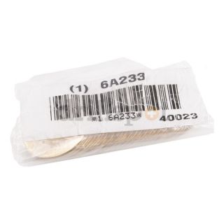 Approved Vendor Industrial Grade 6A233 Tag, Brass, 1 25