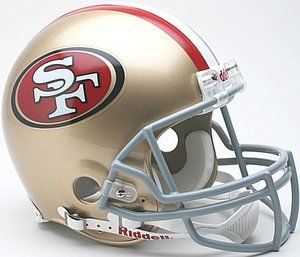 San Francisco 49ers Full Size Pro Line Helmet Sports