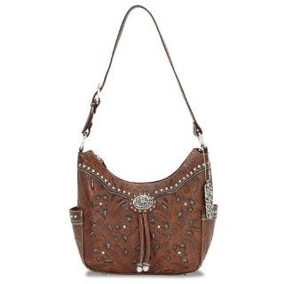 American West Lady Lace Zip Top Hobo As Shown: Shoes