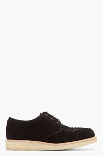 Paul Smith  Black Suede Lux Charme Creepers for men
