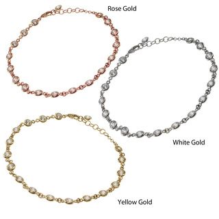 Michael Valitutti Signity 14k Gold Cubic Zirconia Bracelet