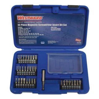 Westward 1VXN8 Magnetic Drive Guide Set, Size 1/4, 33 Pc