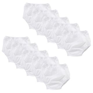 Gerber Waterproof Training Pants in White (Pack of 10)