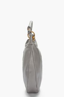 Marc By Marc Jacobs Grey Leather Hillier Hobo Bag for women