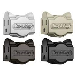 Hug a plug Dual Outlet 125v Adapter Plug (Pack of 4)