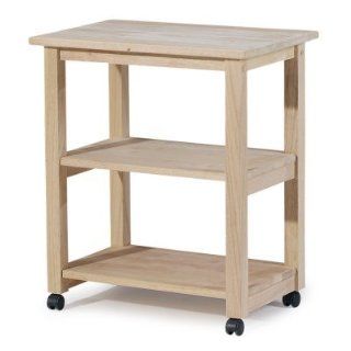 International Concepts 185 Microwave Cart, Unfinished