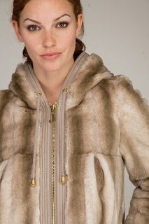 Juicy Couture  Grey Fur Swing Coat for women